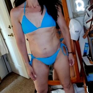 SHEIN Blue Bikini Set Swimwear
